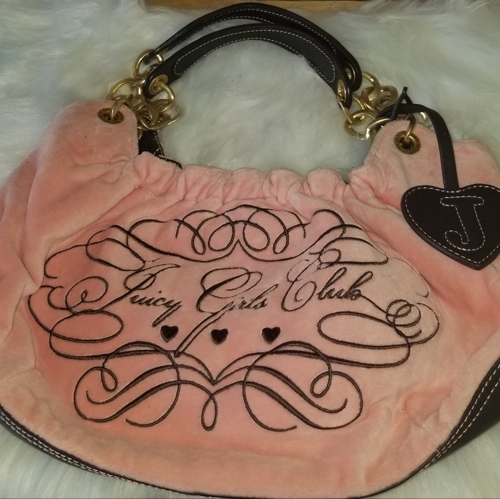 Vintage Pink and Brown Juicy Couture  handbag